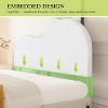 Acoinel Aesthetic Cloud-Shaped Queen Headboard  White Faux Fleece, Foam-Filled Gap Filler, Removable & Washable Cover for Bedroom Decor - 3 of 4