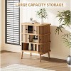 Nasitip 3 Drawer Dresser, Chest of Drawers for Bedroom, Mid Century Modern Nightstand, Spacious Storage Wicker Dresser for Closet, Hallway - 2 of 4