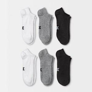 Women's Extended Size Lightweight Active Mesh 6pk No Show Athletic Socks - All In Motion™ 8-12 - 1 of 3