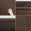 PiccoCasa Home Closet Clothes Box Cotton Fabric Decorative Storage Bins Small Chocolate Color 1 Pc - 2 of 4