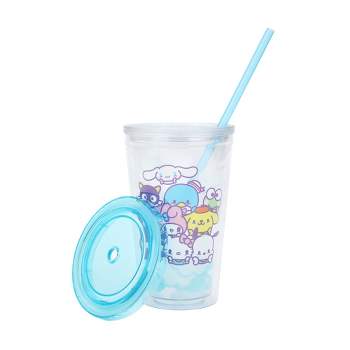 Hello Kitty & Friends 16 Oz. Acrylic Cup With Reusable Straw