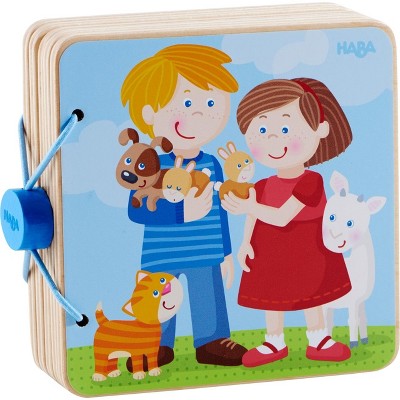 HABA Animal Kids Mothers & Babies Wooden Baby Book