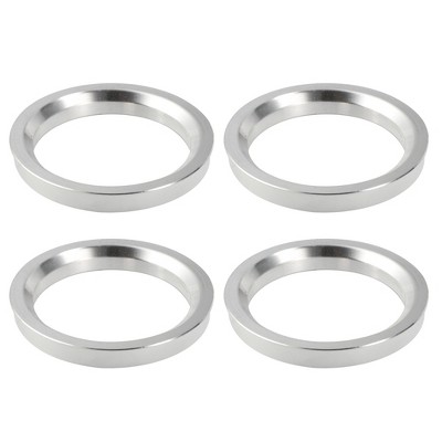 Unique Bargains Aluminium Alloy Car Hub Centric Rings Wheel Bore Spacer Silver Tone