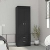 NicBex 70.40"H Armoire Wardrobe Closet Storage Cabinet with 2 Doors & Shelves & 2 Drawer for Bedroom - 2 of 4