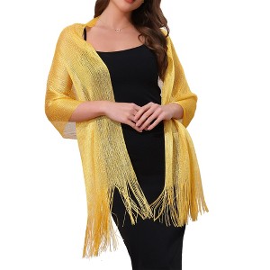 INSPIRE CHIC Women's 100% Polyester Fashion Pashmina Shawls 190 x 45 cm 1 Pc - 1 of 4