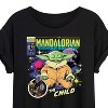 Women's - Star Wars - The Mandalorian Grogu Comic Cover Oversized Graphic T-Shirt - 2 of 4