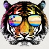 Junior's Design By Humans Summer Tiger By clingcling T-Shirt - 2 of 2