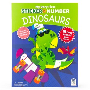 Dinosaurs - (My Very First Sticker by Number) by  Cottage Door Press (Paperback) - 1 of 1