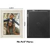 Americanflat 9x12 Rustic Picture Frame in Aspen White with Textured Wood and Polished Glass - Horizontal and Vertical Formats - 2 of 4
