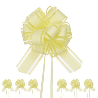 Unique Bargains Plastic Glossy Appearance Waterproof Gift Wrapping Pull Bows 20 Pcs