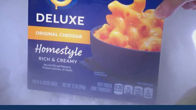 Kraft Deluxe Original Cheddar Mac and Cheese Frozen Meal - 12oz, 2 of 11, play video