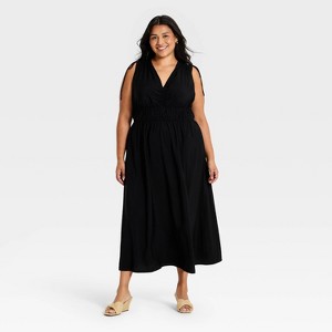 2x midi dress Agnes Orinda Women's Plus Size Dresses Square Neck Short Sleeve Smocked Flowy Summer Midi Dress 2X Grey Green, Size: 2XL
