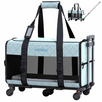 Airline Compliant Quilited Pet Carrier With Wheels