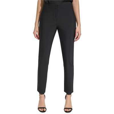 Calvin Klein Womens Solid Knit Zipper Pocket Casual Trouser Pants