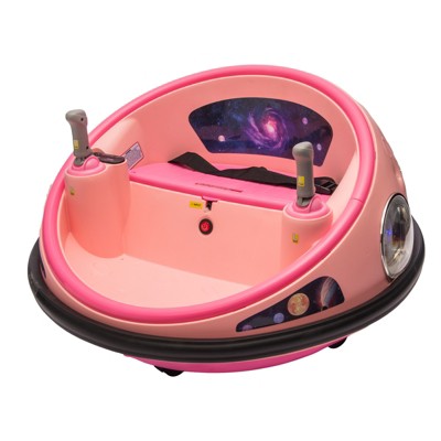 12V Kids Bumper Car, Electric Ride On Toy w/Remote Control, 360 Degree Spin, Music, 2 Speeds & Seat Belt