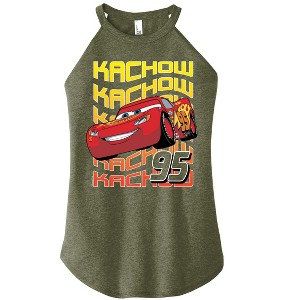 Women's - Disney - Lightning McQueen KACHOW Graphic High Neck Tank - 1 of 3