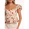 Petal and Pup Womens Lyric Ruffle Top - 4 of 4