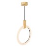 CWI Lighting Anello LED Pendant With White Oak Finish - 3 of 4