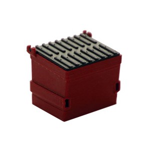 3D to Scale 1/64 3D Printed Red Plastic Dumpster Removable Black Lid 64-230-R - 1 of 1