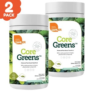 Zahler Core Greens Plant-Based Superfood Supplement, Certified Kosher - 60 Servings - 1 of 4