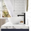 Modern Ceramic Bathroom Sink - High-Gloss Stain & Scratch Resistant Surface, Space-Saving Design with Flexible Faucet Options - 2 of 4