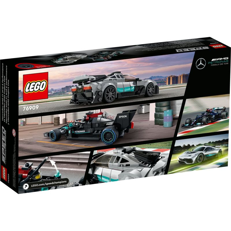 LEGO Speed Champions Mercedes-AMG 2 Toy Car Models Set 76909, 5 of 10