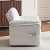 CAVINAS 33 Inch Oversized Swivel Corduroy Lounge Chair, Single Sofa Chair with Plush Cushion, for Small Spaces - 4 of 4