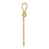 Black Bow Jewelry 14k Yellow Gold Polished Heart in Awareness Ribbon Pendant - 2 of 4