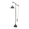 Olivia & May Industrial Floor Lamp Black : Metal Shade, Push Button Foot Switch, Modern Design - 2 of 4