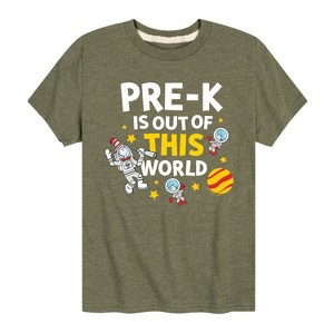 Boys' - Dr. Seuss - Pre-K Out Of This World Cat in the Hat Short Sleeve Graphic T-Shirt - 1 of 4