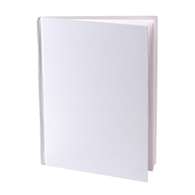 Young Authors Blank Hardcover Book, White Pages, 5" x 4" Portrait, 14 Sheets/28 Pages (Pack of 6)