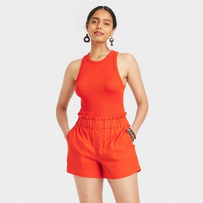 Women's Slim Fit Ribbed Tank Top - A New Day™