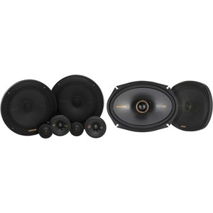 Kicker 51KSS365 KS-Series 6.5" Woofer, 2.75" and 1" Tweeter, 3-way Component System w/ 51KSC6904 6x9" 2 Way Coaxial Bundle - 1 of 4