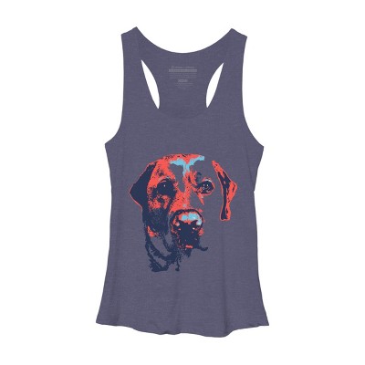 Women's Design By Humans Patriotic Labrador By Rmbuckeye Racerback Tank Top