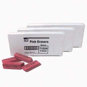 Charles Leonard Pencil Eraser Combo Pack, Includes 1 Pen/Ink Eraser, 1 Pink  Pencil Eraser and 5 Pencil Cap Erasers, 7-Pack (80797) - Yahoo Shopping