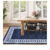 Brown-2*6 feet  Contemporary Machine Washable Area Rug Modern Geometric Floor Cover Non Slip Stylish  Bordered Accent Carpet Stain Resistant Low Pile - 3 of 4
