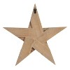 Kate & Laurel All Things Decor Set of 3 Gallantry Star Art Plaques Rustic Brown - 4 of 4