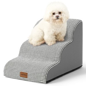 PetSafe Curved Dog Stairs – Foam Ramp for Small Pets, Non-Slip Ladder for Bed & Sofa with Waterproof Cover - 1 of 4