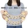 Big Dot of Happiness Fall Friends Thanksgiving - Friendsgiving Party Mini Pennant Banner - 3 of 4