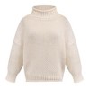 Clearlove Womens Sweaters  Fall Long Sleeve Turtleneck Casual Loose Chunky Knitted Pullover Plain Sweater Jumper Top Winter - 2 of 4