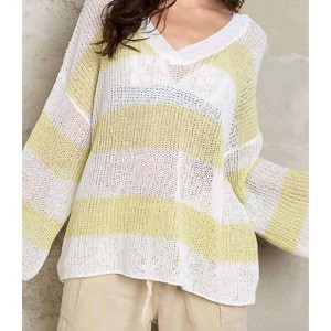 Women's Evelyn Open-Knit Top - POL - 1 of 1