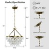 Maxax 17.5" 5-Light Dimmable Crystal Chandelier - 3 of 4