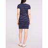 Women's Crewneck Short Sleeve Side Ruched Bodycon Mini Dress | Motherhood Maternity - 2 of 4