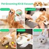 GustoWave Pet Grooming 5 Sets, Dog Vacuum Grooming Kit for Shedding & Deshedding, Efficient Grooming Tool for Home Use - 2 of 4