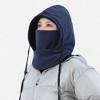Anna-Kaci Unisex Quilted Thermal Hood with Adjustable Drawstrings and Face Cover - 3 of 4