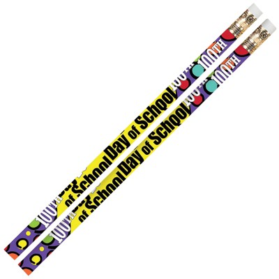 Musgrave Pencil Company 100th Day Of School Motivational Pencils, Pack of 144