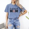 Simply Sage Market Women's Basketball Mom With Ball Short Sleeve Garment Dyed Tee - 2 of 4