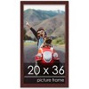 PosterPalooza | Classic Modern Brown Picture Frame - UV Acrylic, Foam Board Backing, Hanging Hardware - 3 of 4
