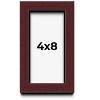 PosterPalooza | Panoramic Shadow Box 1.5" Depth Brown Picture Frame - UV Acrylic, Backing, Hanging Hardware - 2 of 4
