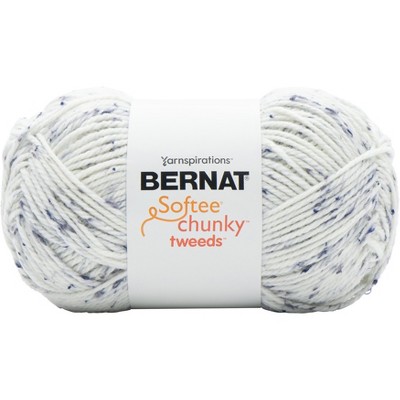 Bernat Softee Chunky Tweeds Yarn Big Ball Soft Gray 057355449299 